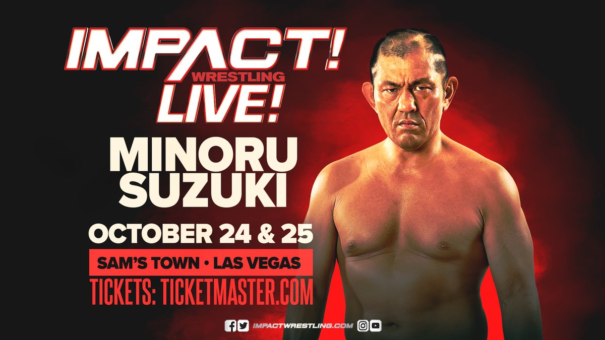 Minoru Suzuki announced for Impact Wrestling TV tapings