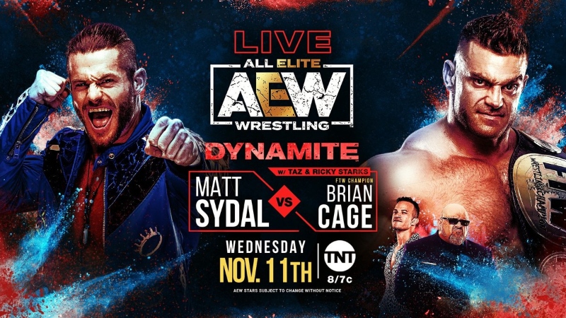 Brian Cage vs. Matt Sydal announced for next AEW Dynamite