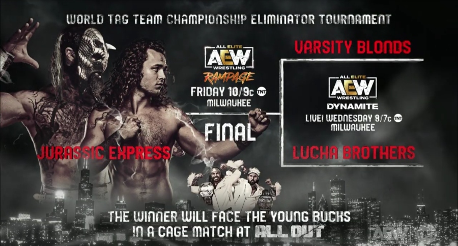 AEW Tag Team title eliminator tournament final set for Rampage