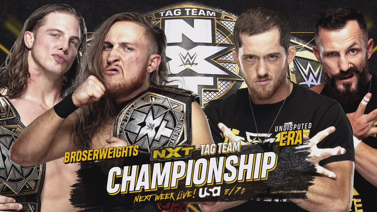 Two title matches official for next week’s NXT