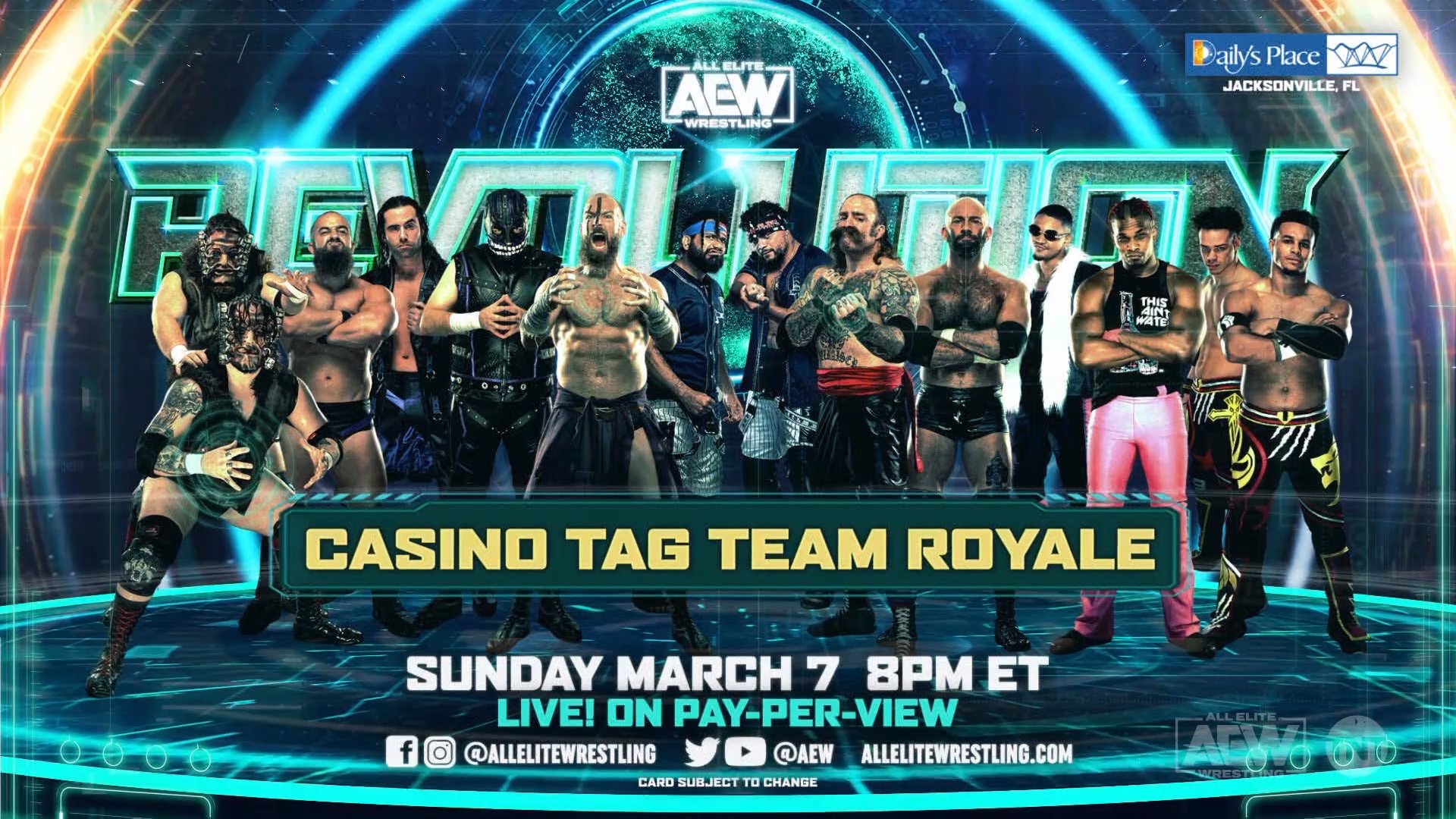 Casino Tag Team Royale for title shot announced for AEW Revolution
