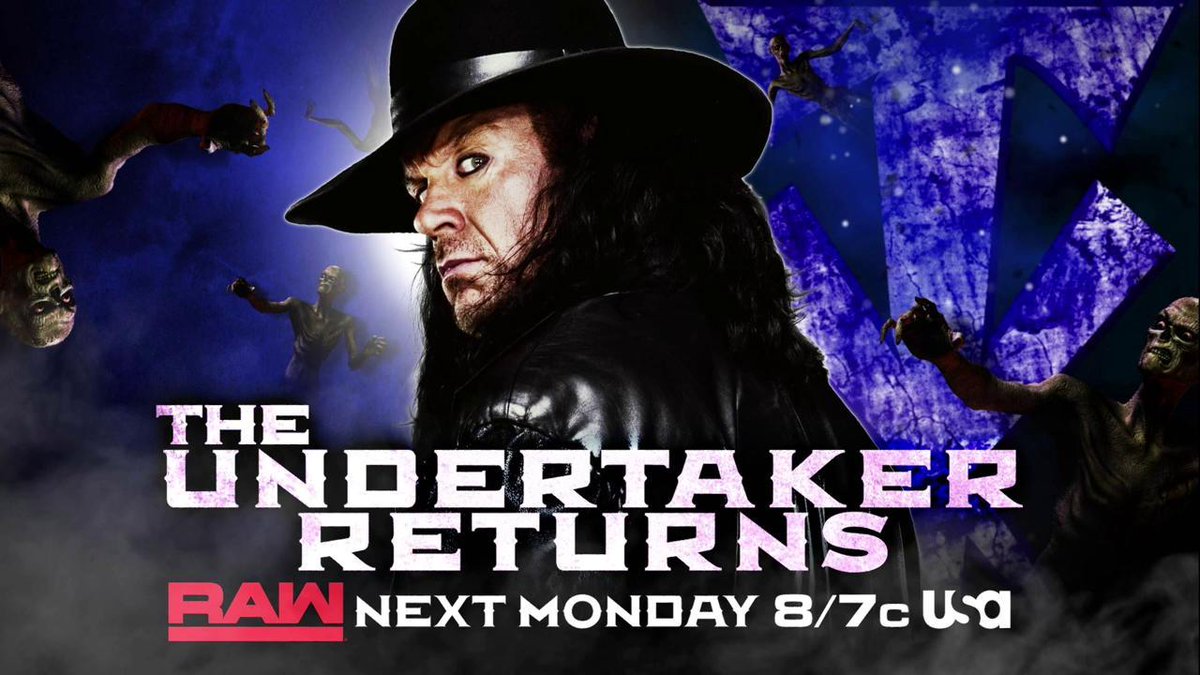 The Undertaker to appear on next week’s WWE Raw