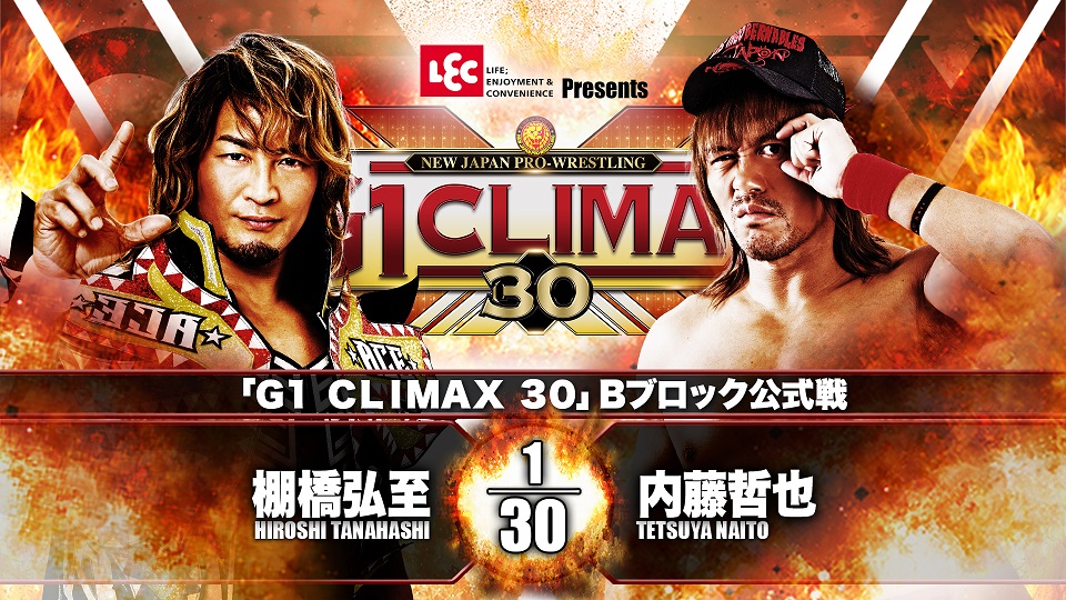 NJPW G1 Climax 30 night two live results: Naito vs. Tanahashi