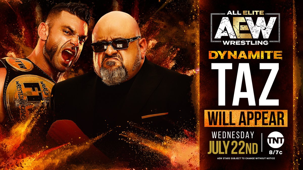 Taz to make ‘major announcement’ at AEW Fyter Fest