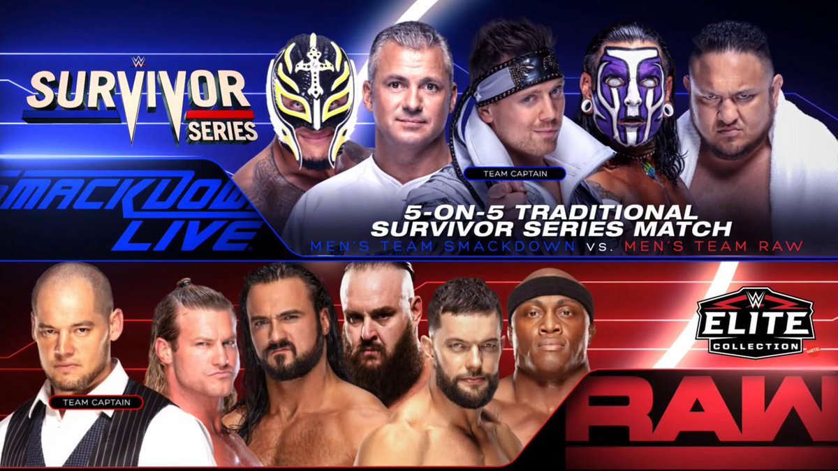 Updated SmackDown teams for WWE Survivor Series