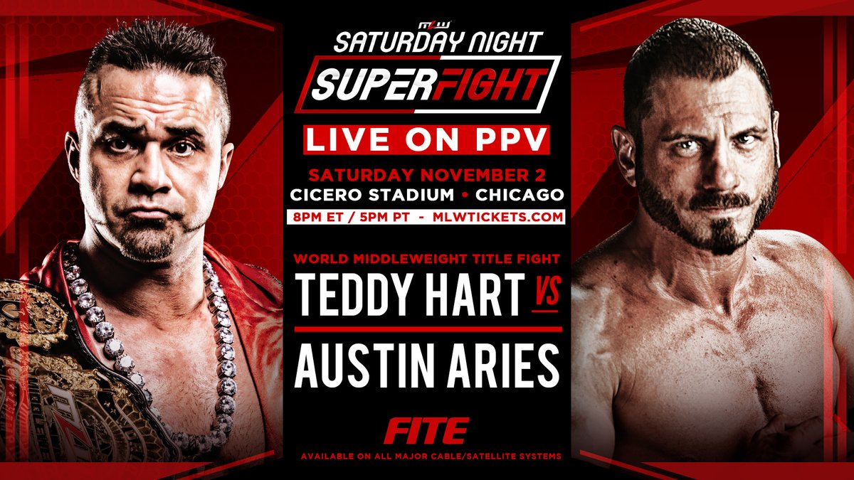 Teddy Hart vs. Austin Aries added to MLW Saturday Night SuperFight