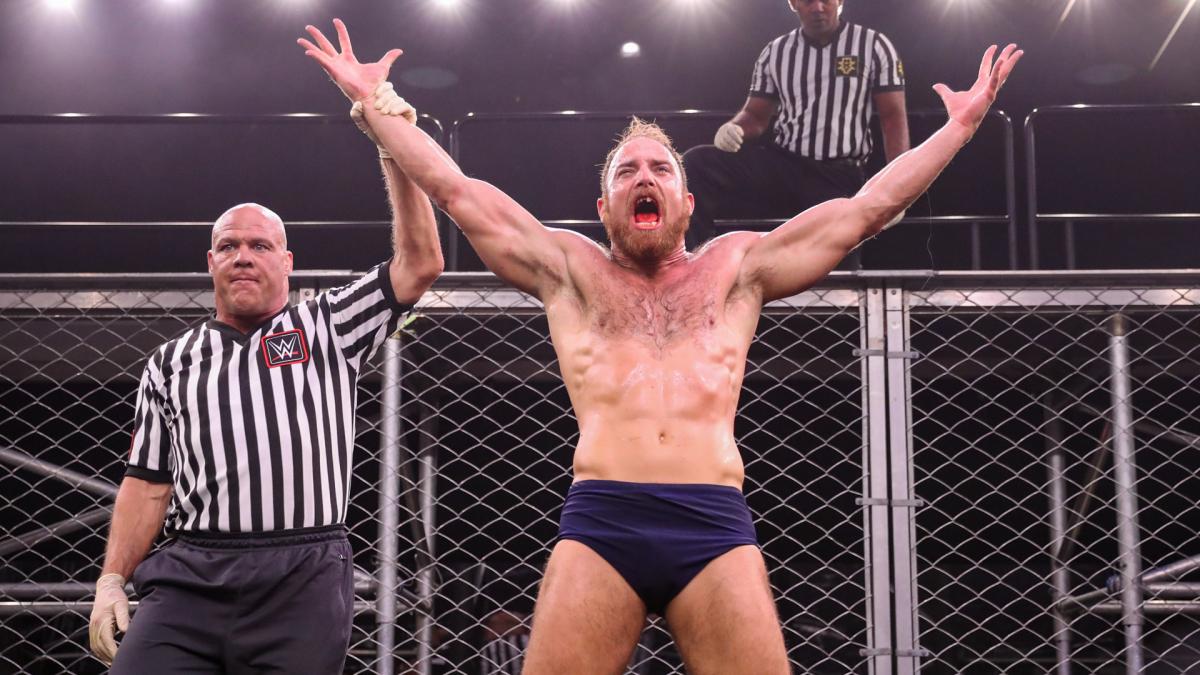 WWE NXT video highlights: Riddle vs. Thatcher cage fight