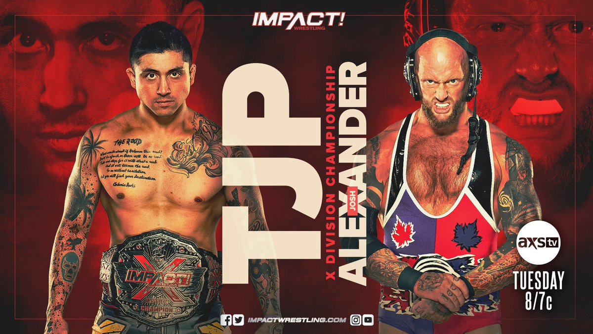 TJP vs. Josh Alexander X-Division title match set for Impact Wrestling