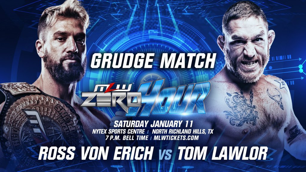 Tom Lawlor vs. Ross Von Erich set for MLW Zero Hour tapings