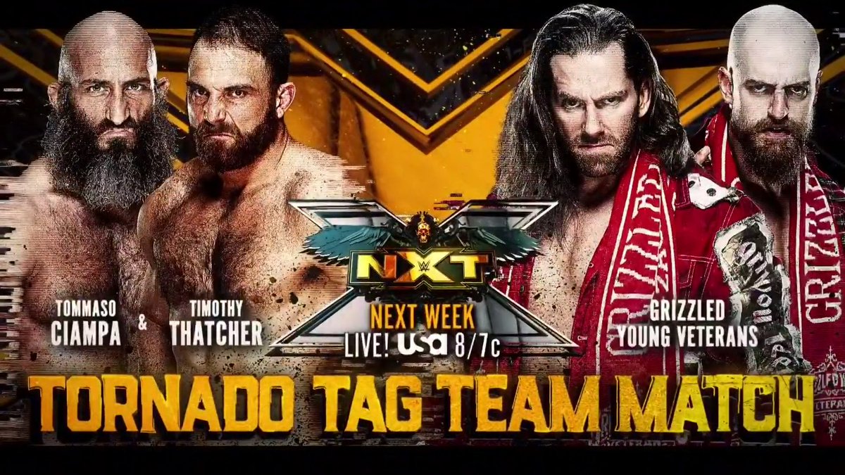 Tornado tag match announced for next week’s WWE NXT