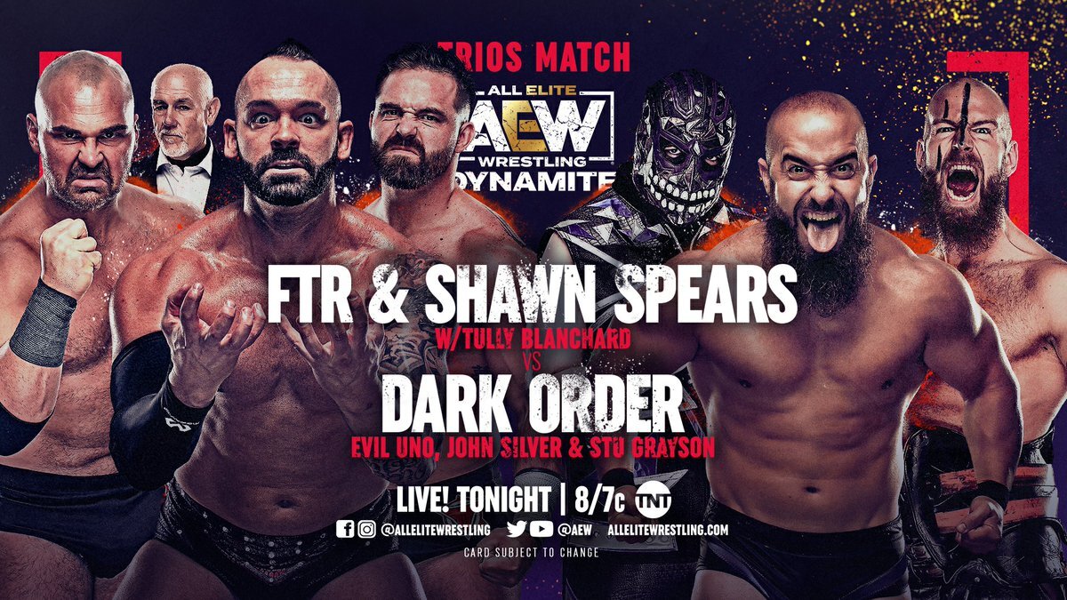 Pinnacle vs. Dark Order trios match added to AEW Dynamite