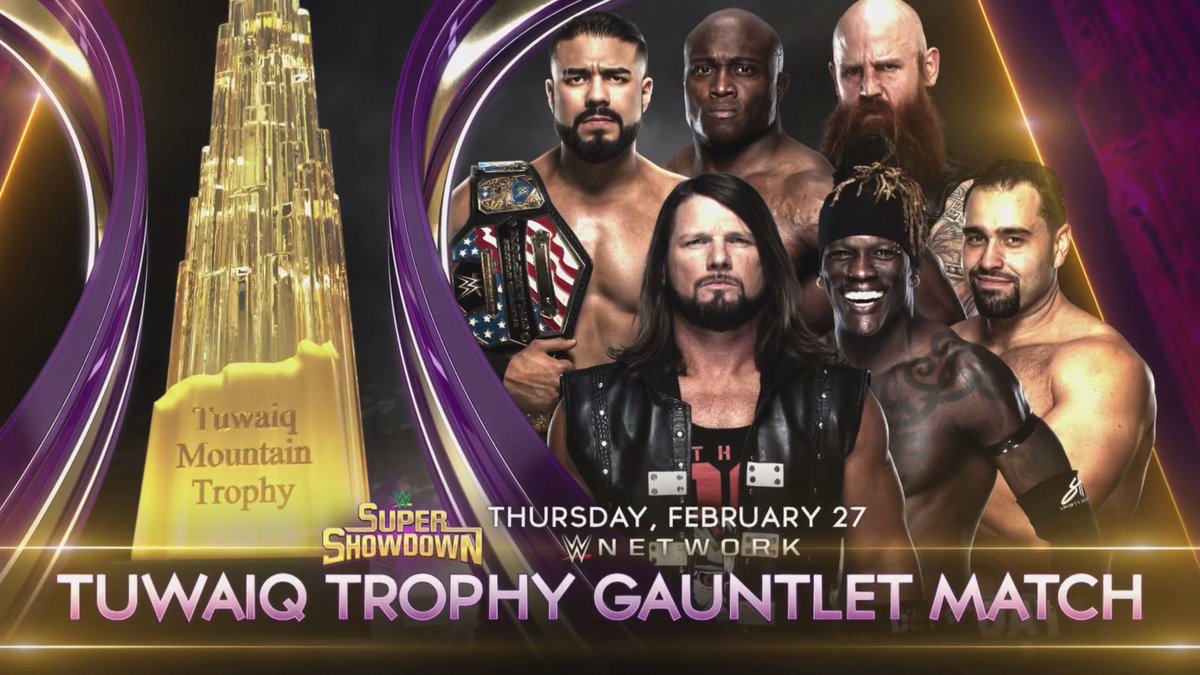 Tuwaiq Trophy gauntlet match set for WWE Super ShowDown