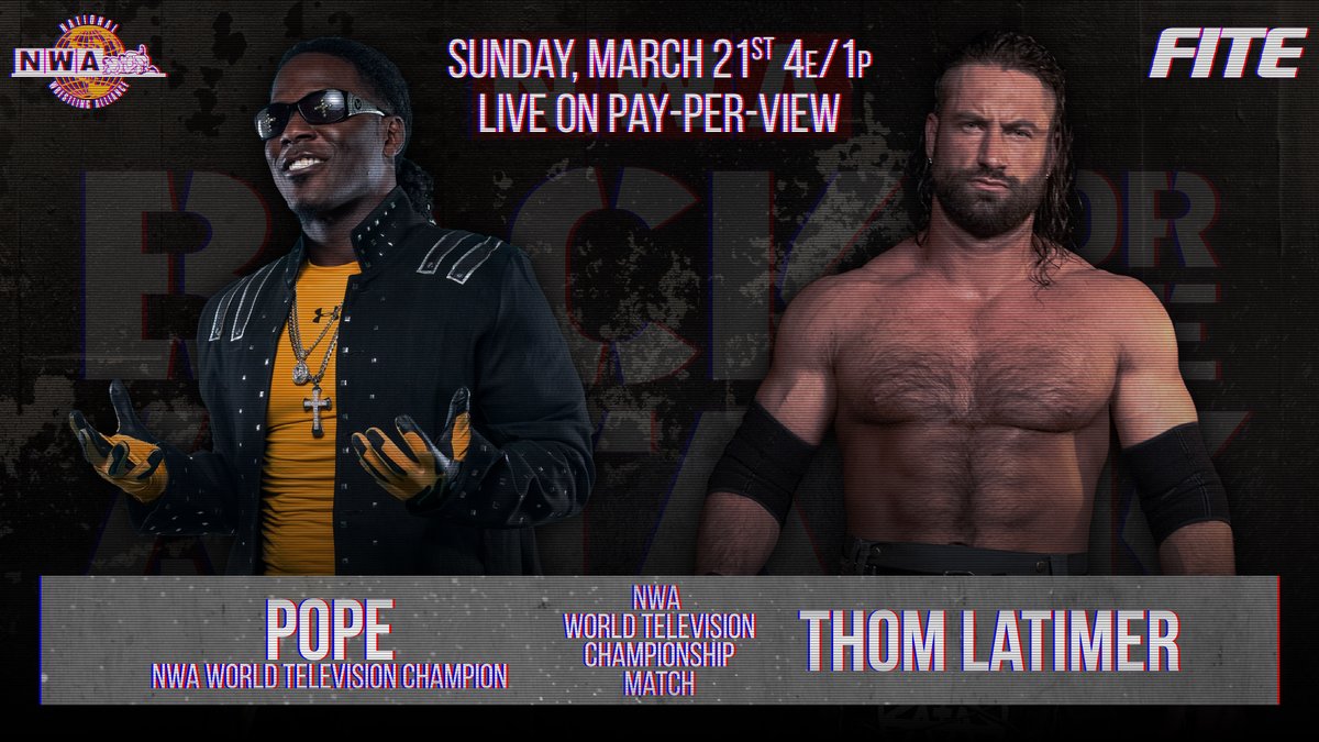 NWA Television title match announced for Back For The Attack