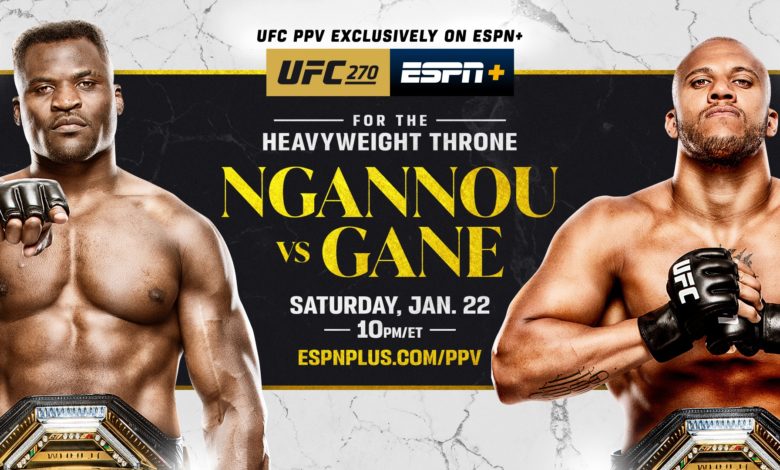 UFC 270 live results: Francis Ngannou vs. Ciryl Gane