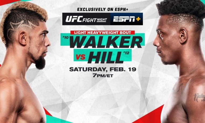 UFC on ESPN+ 59 live results: Johnny Walker vs. Jamahal Hill