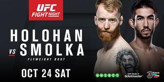 UFC Fight Night 76: Holohan vs. Smolka weigh-in results and live video