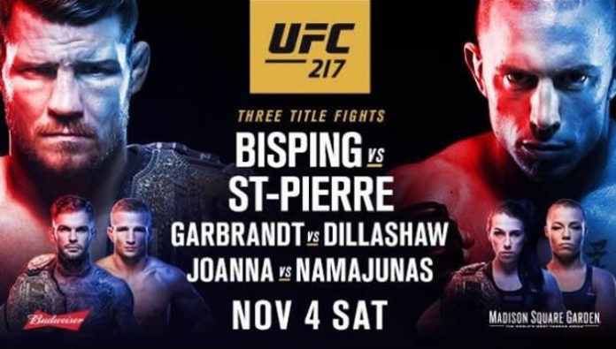 UFC 217 live results: Michael Bisping vs. GSP, two more title fights