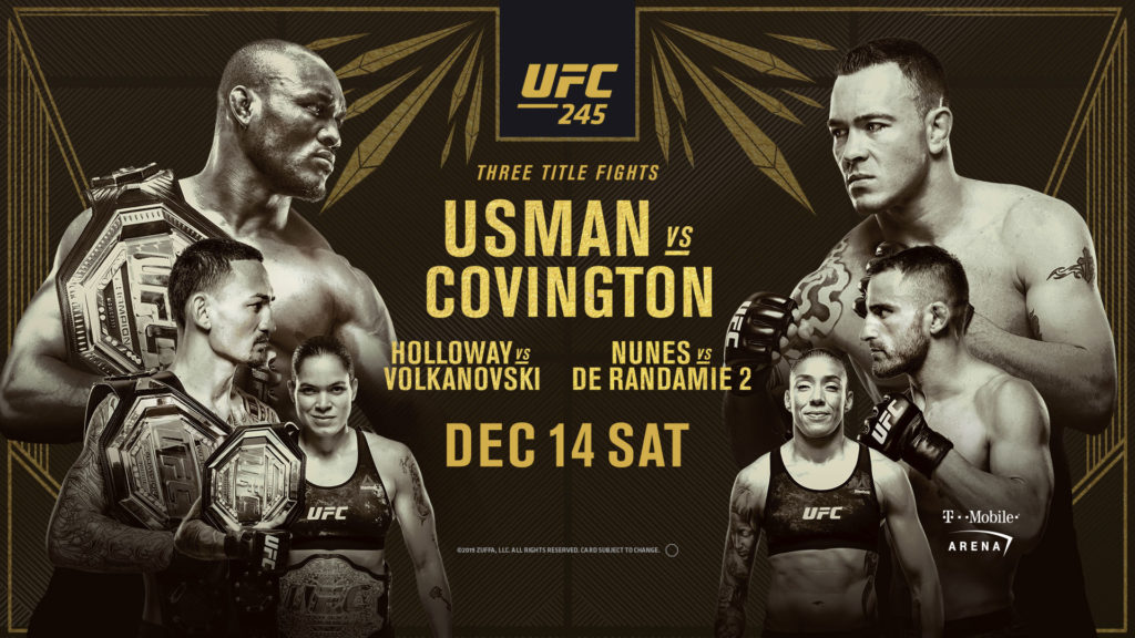 UFC 245 live results: Three title fights