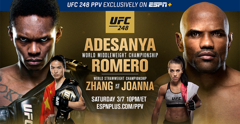 UFC 248 live results: Adesanya vs. Romero, Zhang vs. Jedrzejczyk