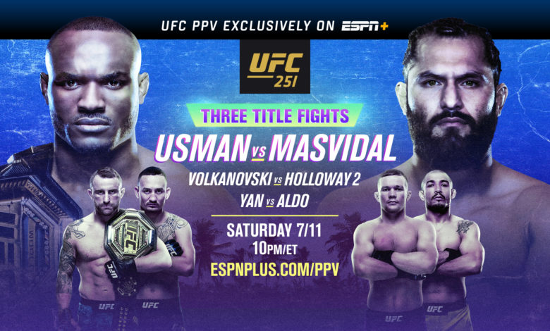 UFC 251 live results: Usman vs. Masvidal, two other title fights