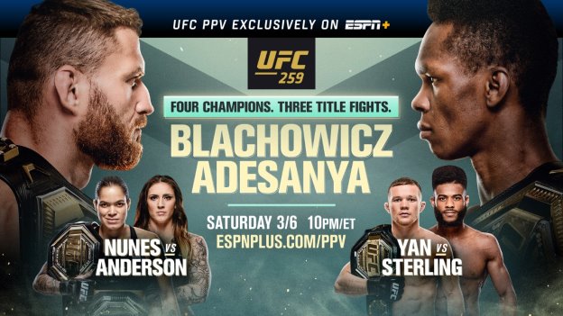 UFC 259 live results: Three title fights