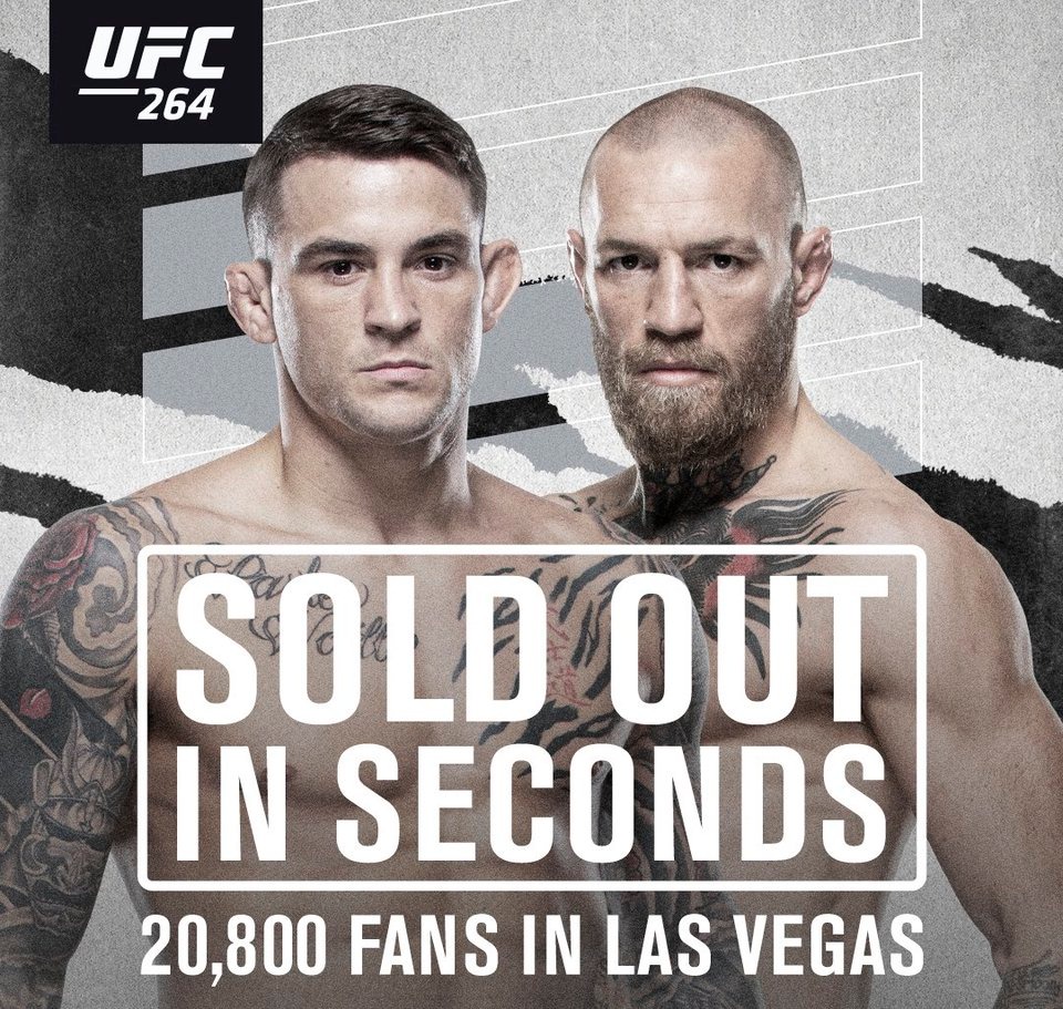 UFC 264: McGregor vs. Poirier III sells out in ‘seconds’
