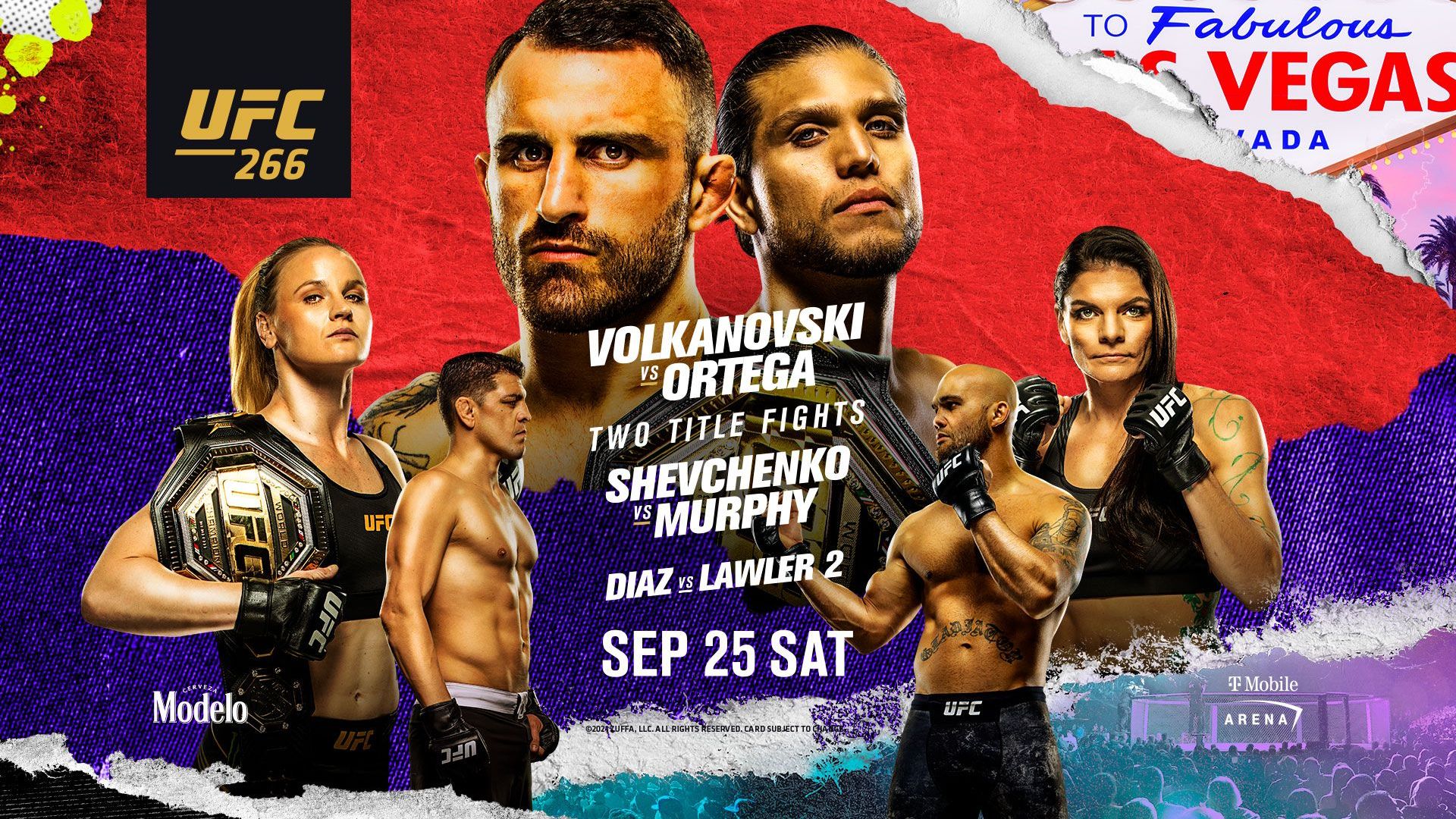 UFC 266 live results: Two title fights, Nick Diaz returns