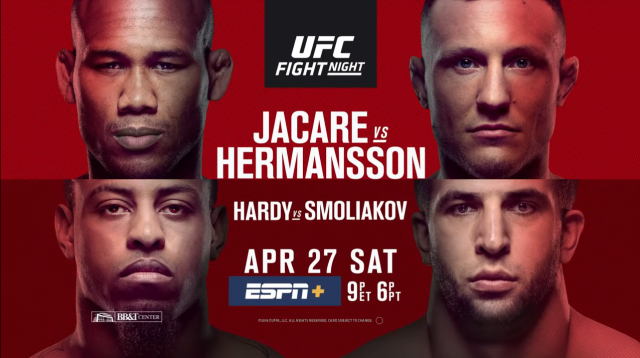 UFC on ESPN+ 8 live results: Jacare Souza vs. Jack Hermansson