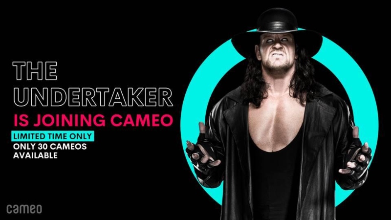 Undertaker, WWE offer limited run of $1000 Cameo messages