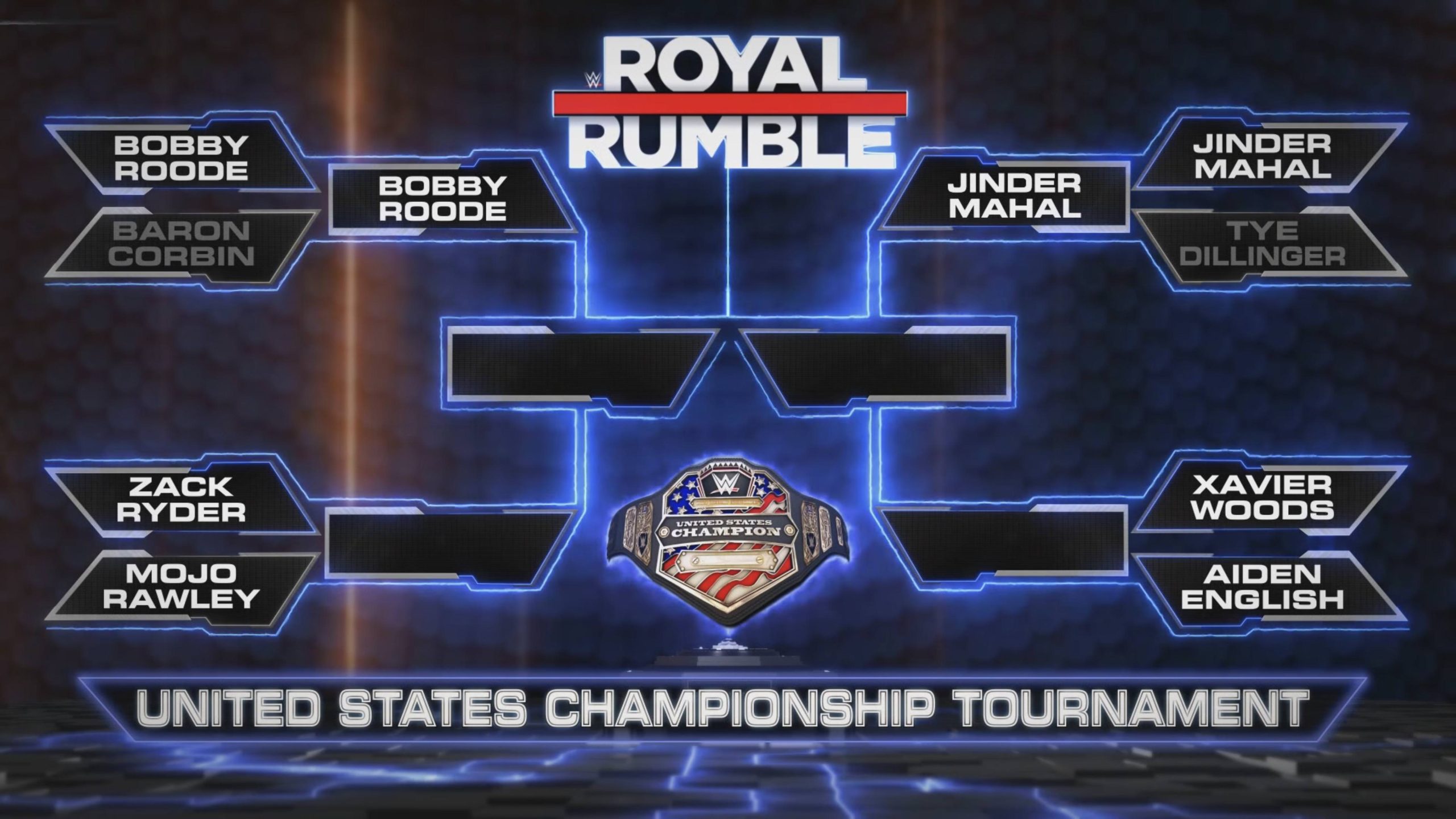WWE reveals United States title tournament bracket