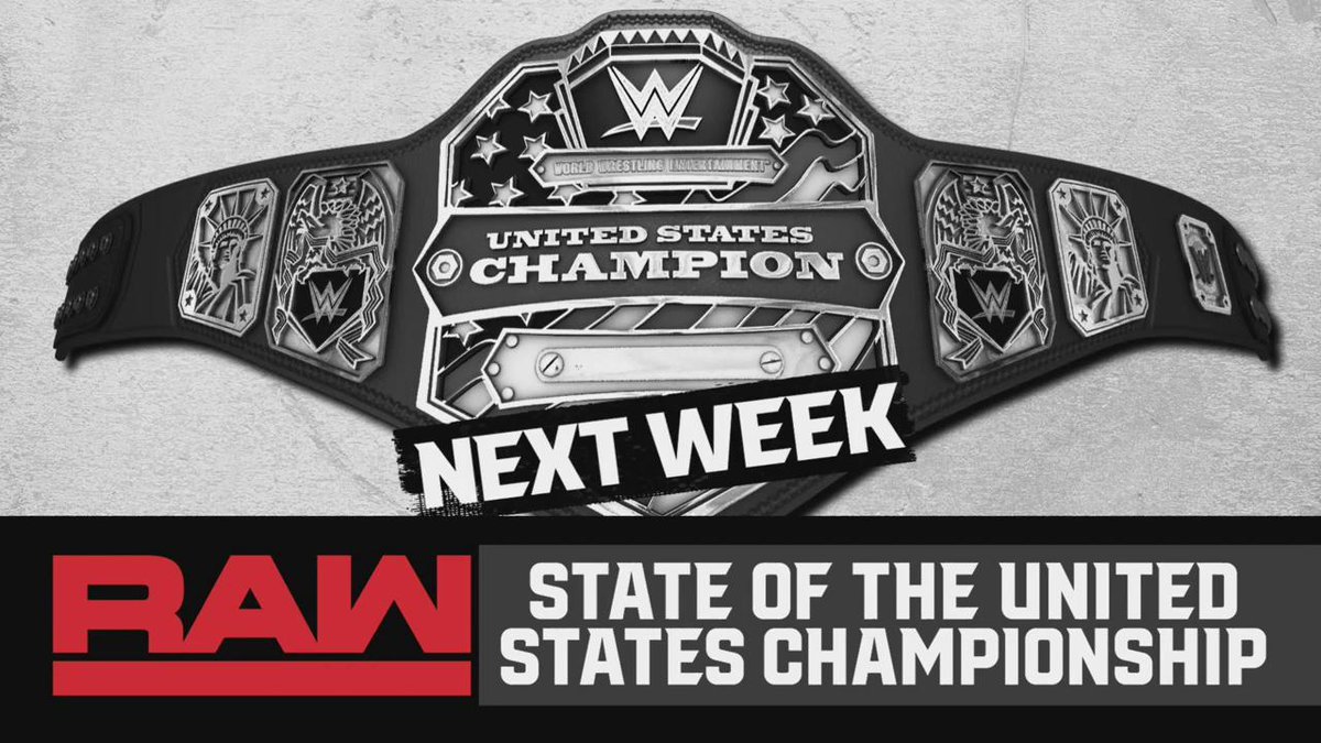 State of US title to be addressed on next week’s WWE Raw