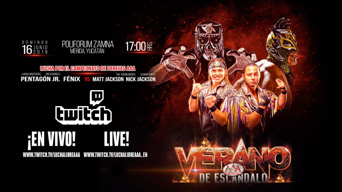AAA Verano de Escandalo results: Young Bucks vs. Lucha Bros