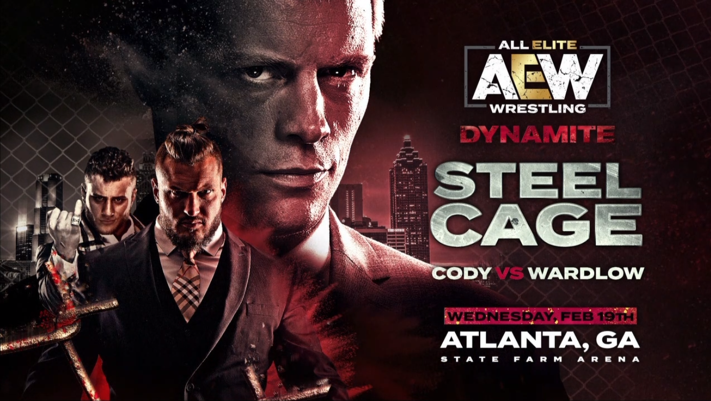 Cody vs. Wardlow steel cage match set for February 19 AEW Dynamite