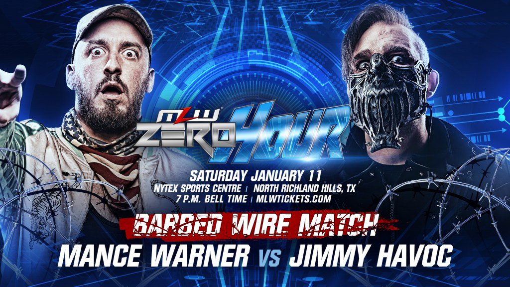 MLW announces no ropes barbed wire match for Zero Hour tapings