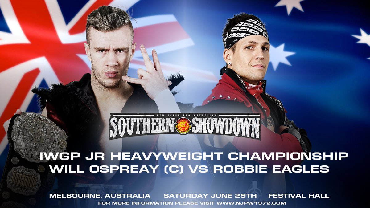 NJPW Southern Showdown live results: Ospreay vs. Eagles