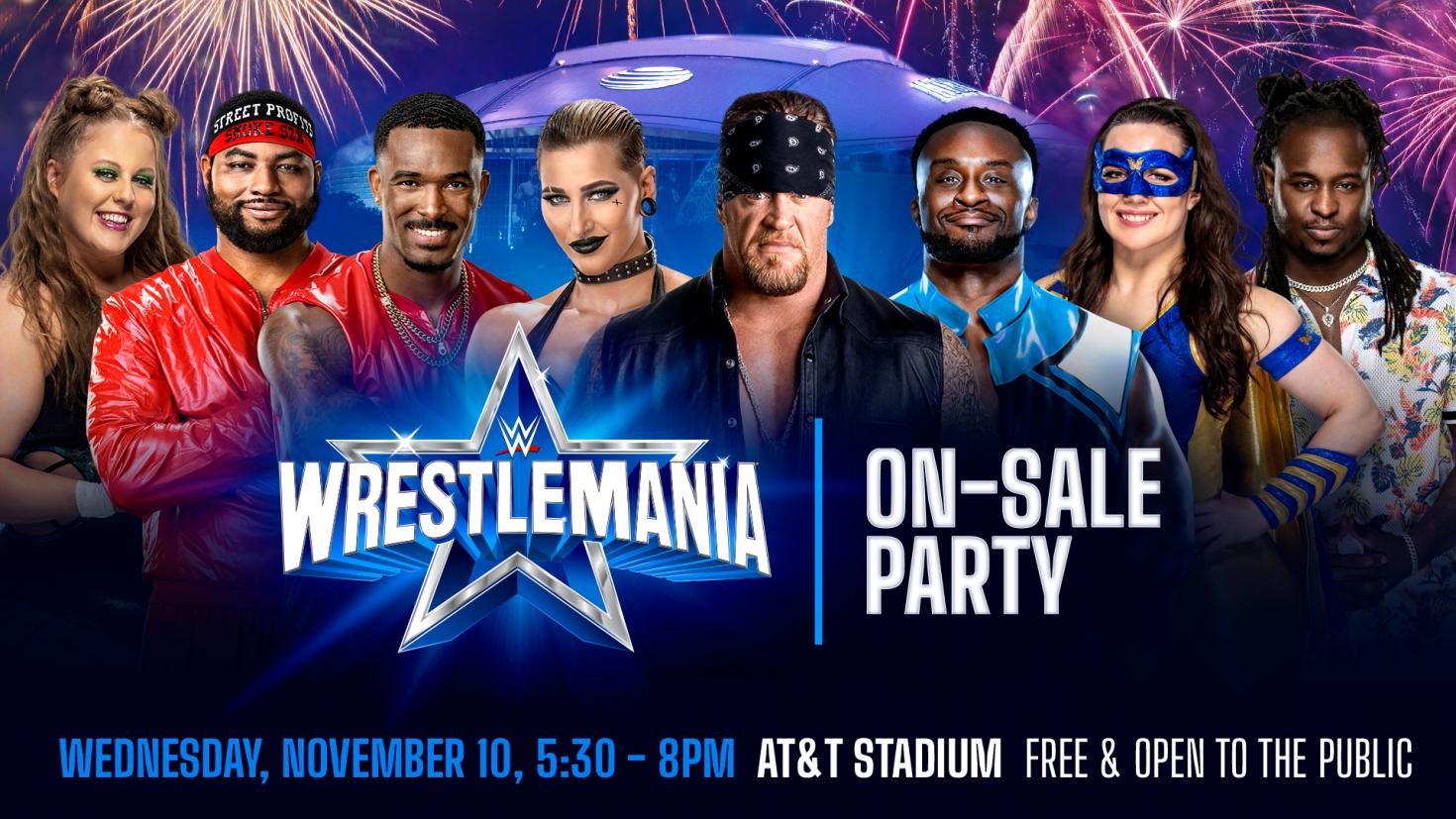 WWE announces WrestleMania 38 ticket on-sale party details