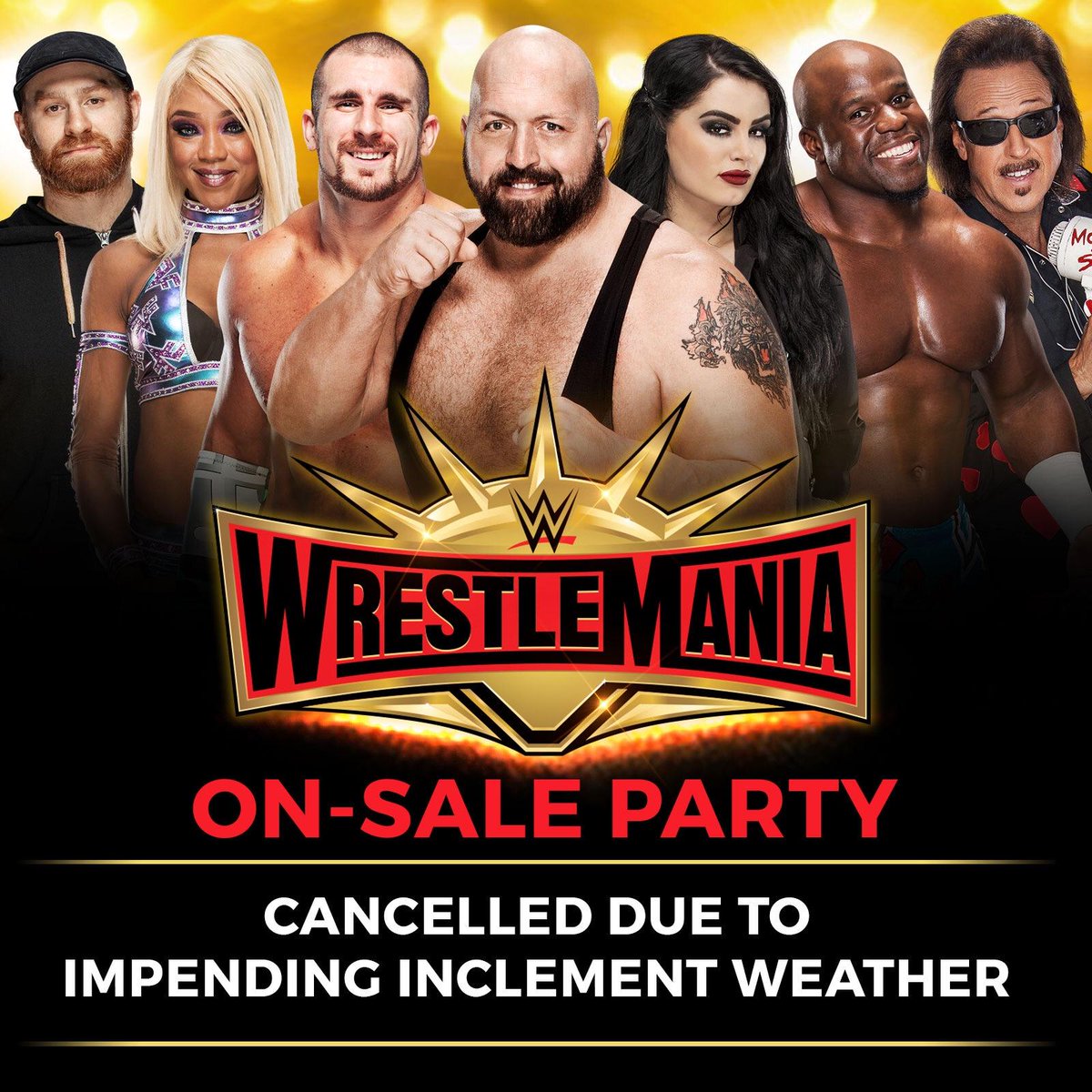 UPDATE: WrestleMania 35 on-sale party canceled