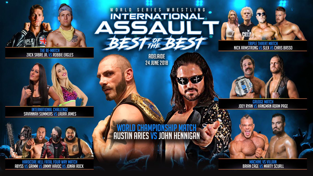 WSW results: Impact title matches, Hangman Page vs. Joey Ryan