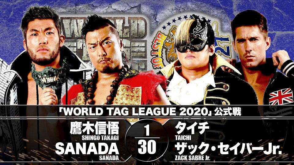 NJPW WTL results: Shingo Takagi & SANADA vs. Taichi & Sabre