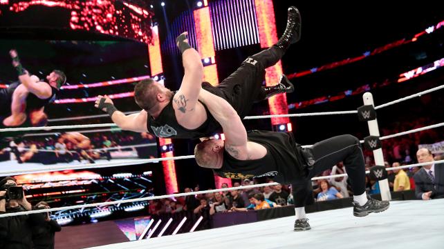 WWE advertising Brock Lesnar vs. Kevin Owens for MSG house show