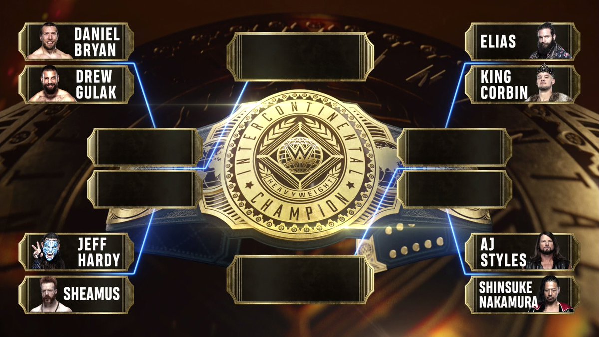 WWE reveals Intercontinental title tournament bracket
