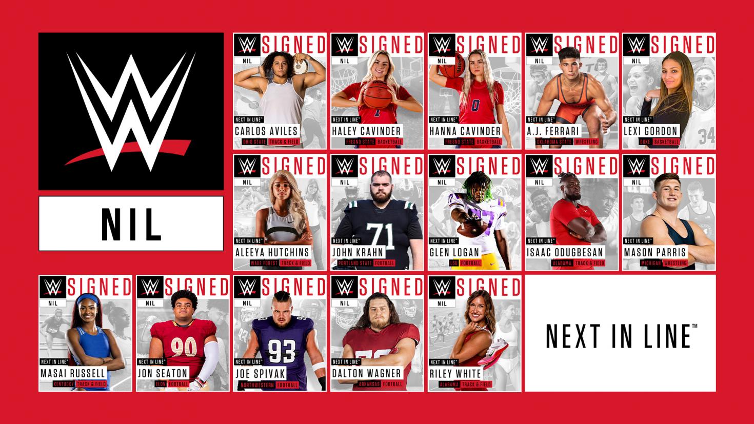 WWE unveils inaugural class of NIL signees