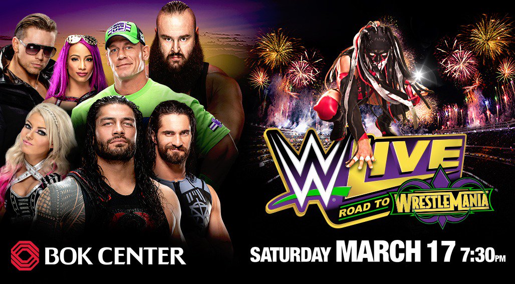 WWE Tulsa, OK, live results: Miz vs. Reigns vs. Cena vs. Elias