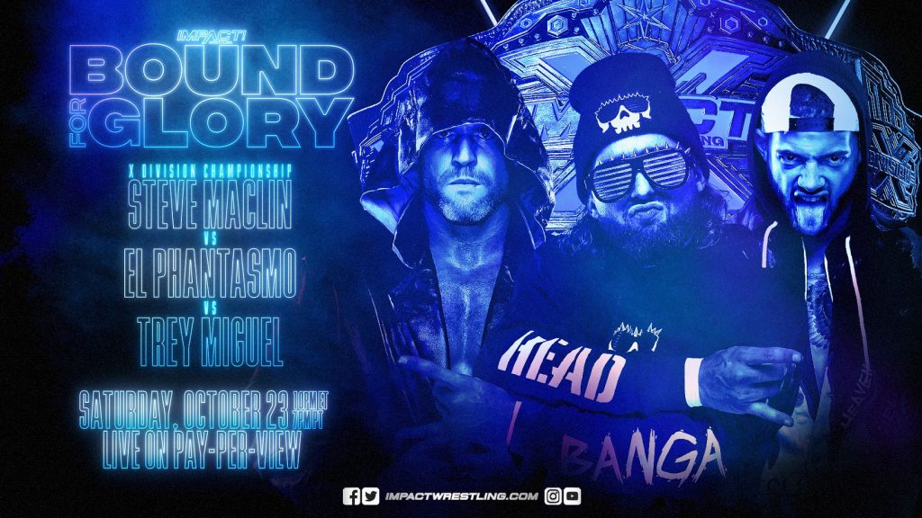 X-Division three-way title match finalized for Impact Bound for Glory