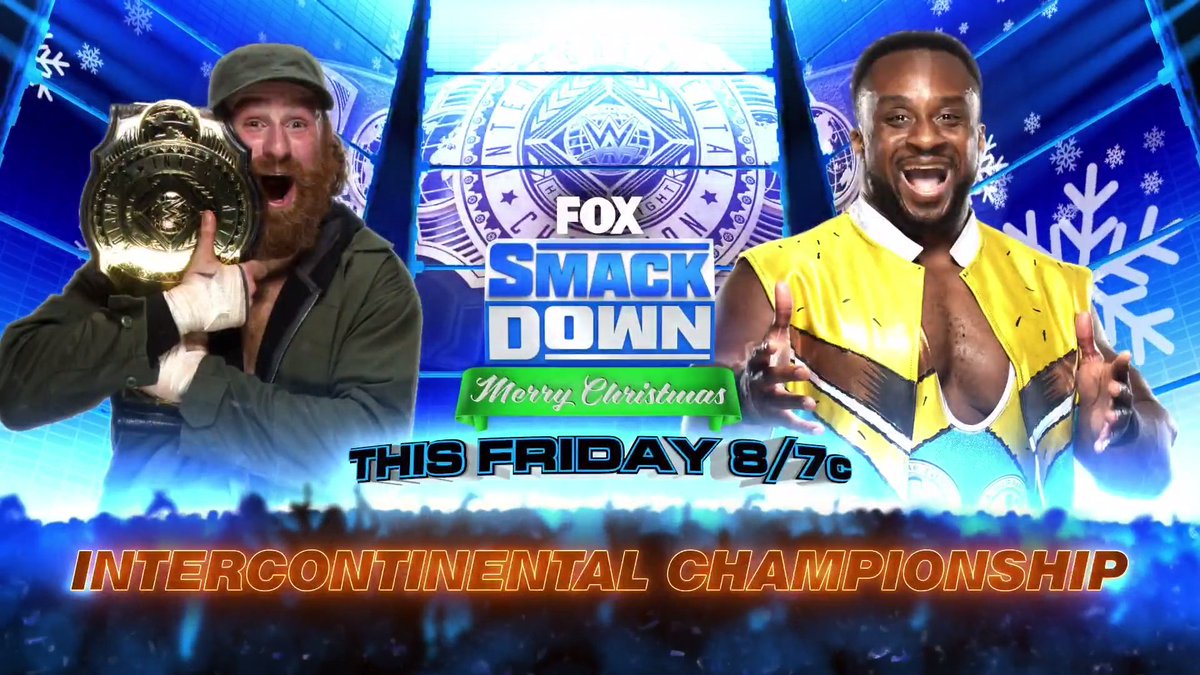 Intercontinental title match set for Christmas Day WWE SmackDown