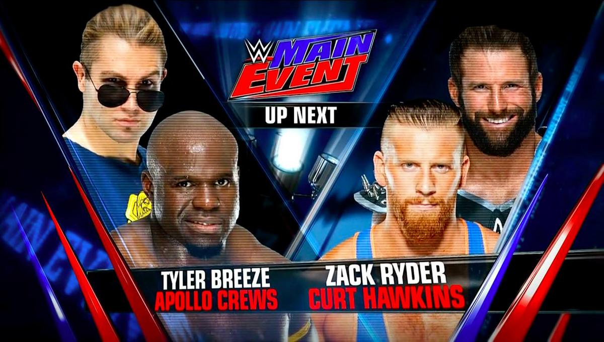 WWE Main Event results: Zack Ryder & Curt Hawkins reunite