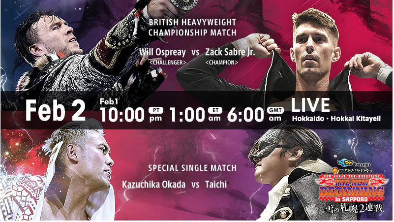 NJPW New Beginning in Sapporo live results: British title match