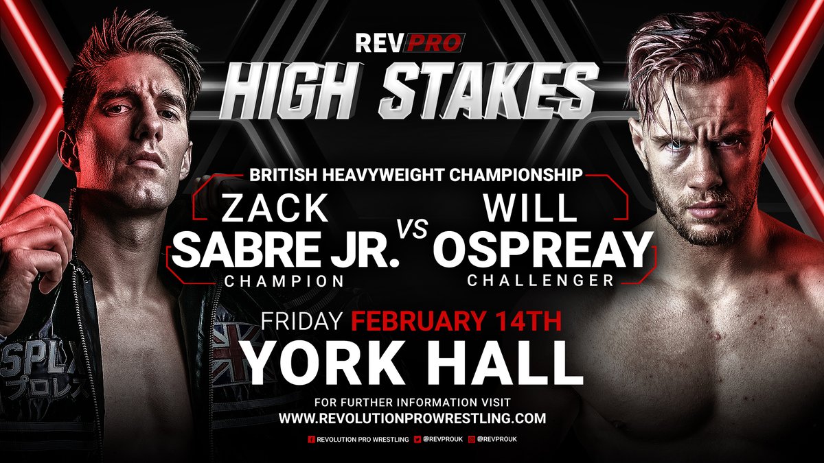 ZSJ vs. Ospreay British title rematch set for RevPro High Stakes