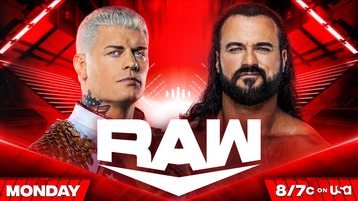 WWE Raw live results: Cody Rhodes vs. Drew McIntyre