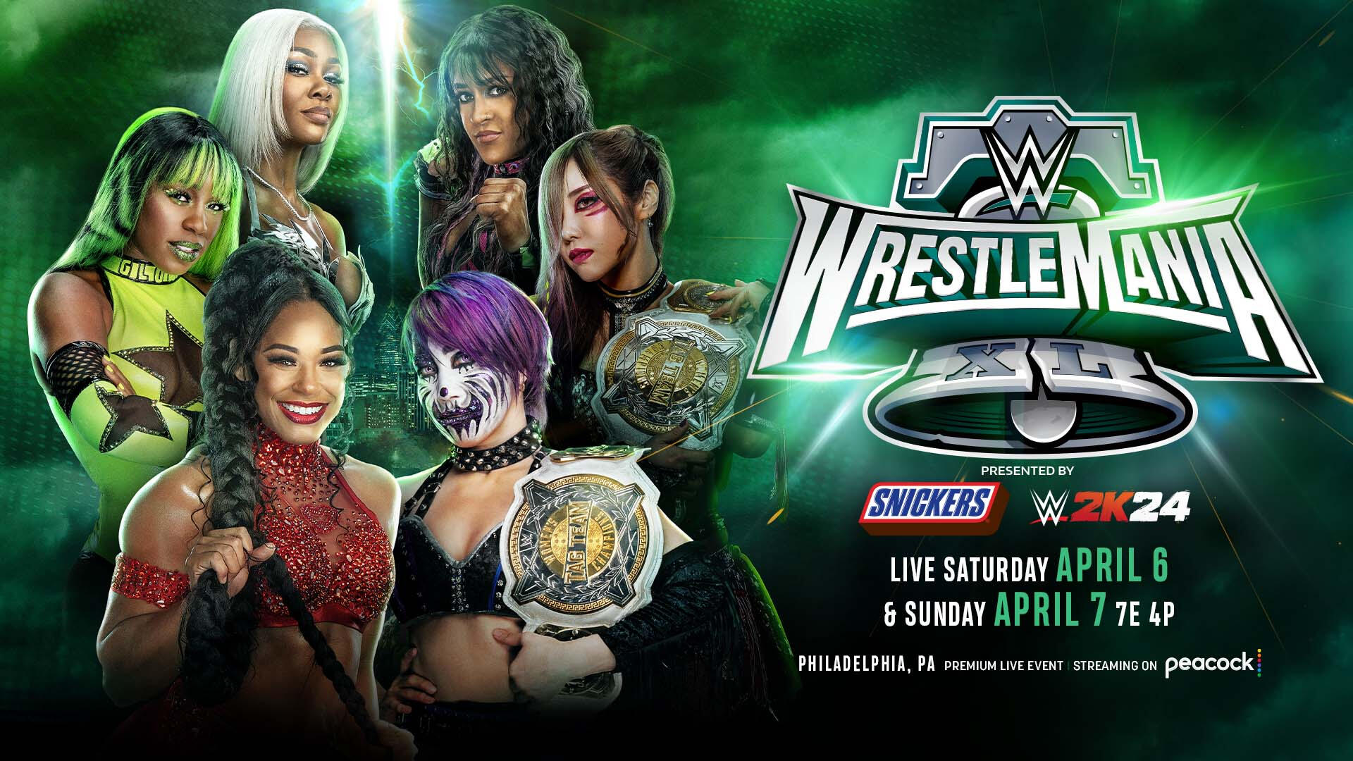 Jade Cargill teaming with Bianca Belair & Naomi at WWE WrestleMania 40